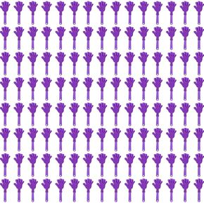 120 Pcs Orange Hand Clappers 7.5 Inch Clappers Noisemakers Noise Makers Party Favors Plastic Party Clapper for Sporting Events Cheers Ball Dance Basketball Football Noisemakers（Orange）
