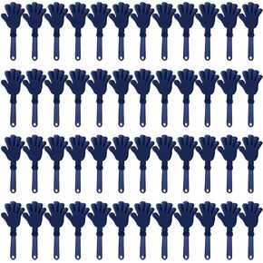 48 Pcs Navy Blue Hand Clappers 7.5 Inch Clappers Noisemakers Noise Makers Party Favors Plastic Clapper Sporting Events Cheers Ball Dance Basketball Football Noisemakers （Navy Blue）