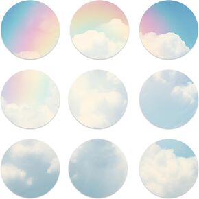 1 Box 25Pcs 3 Inch Small Round Mirror Tiles Self Adhesive Mirror Mosaic Tiles Mini Silver Acrylic Mirror Wall Stickers for Home Kitchen Bedroom Decoration Supplies DIY Craft Projects Framing