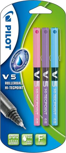Pilot V5 Liquid Ink Rollerball 0.5 mm Tip - Black, Box of 12 in Saudi Arabia