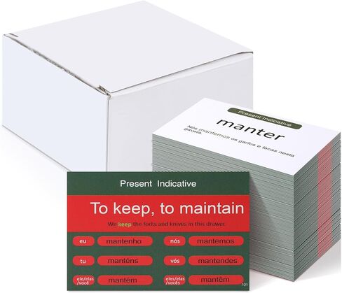 200 Pcs French Flashcards French Verb Conjugation Present Tense Flash Cards English for Adults Kids Study in Saudi Arabia