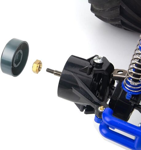 Aluminum Wheel Hex Hub adapters for Tamiya Super ClodBuster Bullhead Upgrades Replace Parts (Silvery) in Kuwait