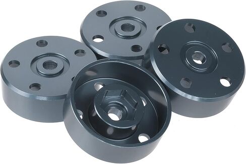 Aluminum Wheel Hex Hub adapters for Tamiya Super ClodBuster Bullhead Upgrades Replace Parts (Silvery) in Kuwait