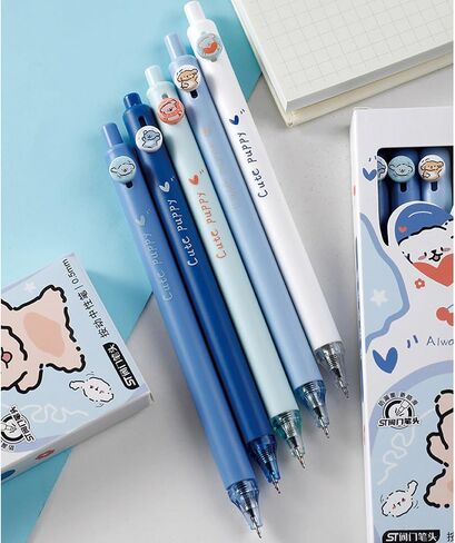 4 Pcs Gel Ink Pens Coffee Retractable Pens Cute Coffee Pen 0.5mm Ballpoint Pen Office School Supplies for Women Girls Boy Men (Coffee) in Saudi Arabia