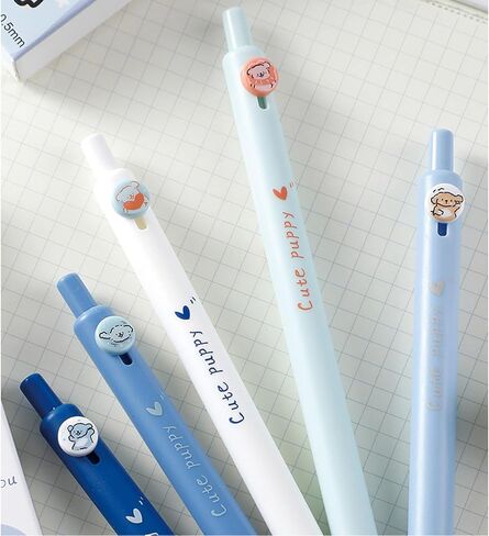 4 Pcs Gel Ink Pens Coffee Retractable Pens Cute Coffee Pen 0.5mm Ballpoint Pen Office School Supplies for Women Girls Boy Men (Coffee) in Saudi Arabia