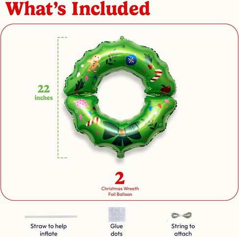 HOUSE OF PARTY Gingerbread balloon arch - 80 Pcs | Red, Green & Gold Candy Cane, Gingerbread Mylar Balloons for Gingerbread Christmas Decorations in Kuwait