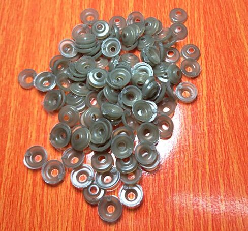 130PCS D-Shape 5 Sizes 8-16mm Plastic Safety Noses Eyes with Washers for Bear Doll Animal Puppet Crafts DIY Sewing Crafting Buttons (Pink/Red) in Kuwait