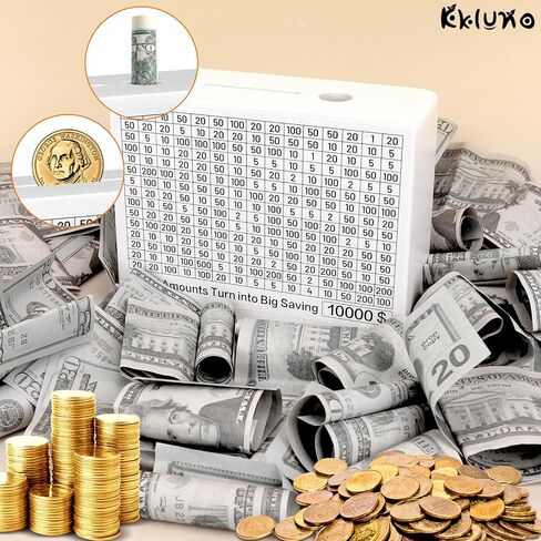 صندوق تحدي التوفير 10000 صندوق توفير المال الخشبي 10 كيلو لـ 10000 5000 4000 3000 2000 1000 800 500 قيمة نقدية kakeibo Piggy Bank للبالغين والأطفال والأولاد والبنات لا يلزم تجميع in Saudi Arabia