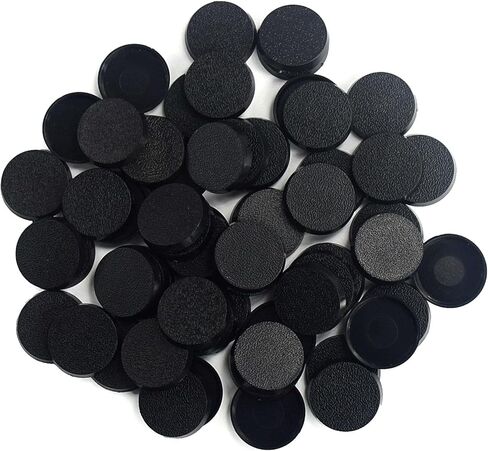 50 قطعة من قواعد النماذج البلاستيكية المستديرة للألعاب المنمنمة أو ألعاب الطاولة (40 مم/1.57 بوصة) in Kuwait