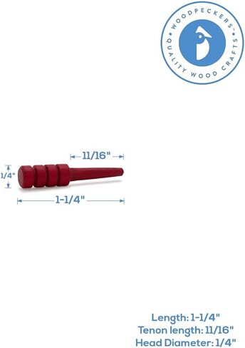 Wood Cribbage Pegs, Pack of 12 Walnut Colored Pegs for New Set or Replacement Pieces by Woodpeckers in Saudi Arabia