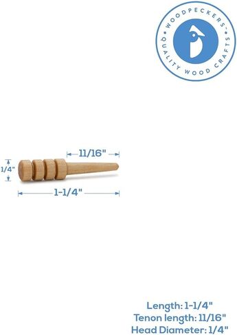 Wood Cribbage Pegs, Pack of 12 Walnut Colored Pegs for New Set or Replacement Pieces by Woodpeckers in Saudi Arabia