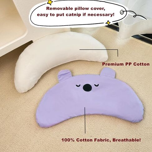 SHENGOCASE 14"x6.3" Large Pet Calming Pillow for Medium Dog Head Neck Relaxing, U-Shaped Pillow for Big Cats Bed Mat and Puppy Indoor (Pink) in Saudi Arabia
