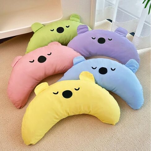 SHENGOCASE 14"x6.3" Large Pet Calming Pillow for Medium Dog Head Neck Relaxing, U-Shaped Pillow for Big Cats Bed Mat and Puppy Indoor (Pink) in Saudi Arabia