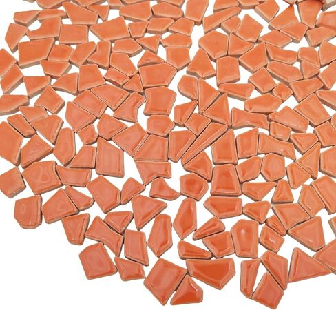 1.1LB Irregular Ceramics Mosaic Tiles, Mosaic Pieces Stones for DIY Mosaic Making Craft Hobby Arts Home Wall Decoration (White) in Kuwait