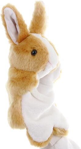 Plush Rabbit Hand Puppet Interactive Animal Toys for Role Play Storytelling Preschool Teaching Gifts for Kids Boys Girls (Brown) in Saudi Arabia