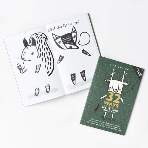Wee Gallery, 32 Ways to Dress Up Woodland Animals - Creative Coloring Book for Kids, Toddler, Preschool Children, Arts and Craft Activity for Travel, Homeschool Play, Motor Skills, with Tear Out Pages in Saudi Arabia