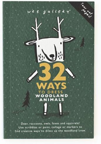 Wee Gallery, 32 Ways to Dress Up Woodland Animals - Creative Coloring Book for Kids, Toddler, Preschool Children, Arts and Craft Activity for Travel, Homeschool Play, Motor Skills, with Tear Out Pages in Saudi Arabia
