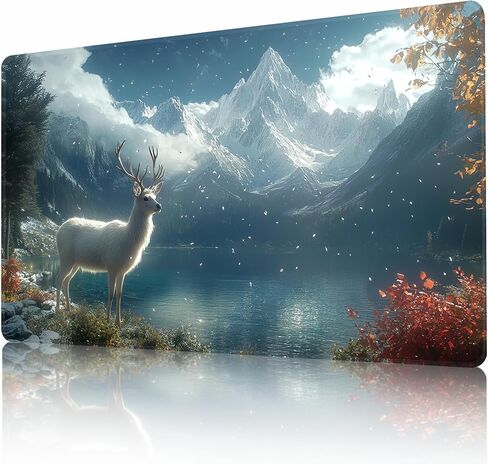 MTG Playmat عدم الانزلاق المطاط دعم الطباعة قائد المجلس لعبة مكتب حصيرة مبارزة حصيرة TCG Playmat PTCG Playmat 24x14 بوصة وأكياس تخزين مجانية in Saudi Arabia