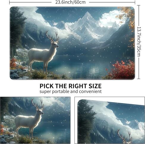 MTG Playmat عدم الانزلاق المطاط دعم الطباعة قائد المجلس لعبة مكتب حصيرة مبارزة حصيرة TCG Playmat PTCG Playmat 24x14 بوصة وأكياس تخزين مجانية in Saudi Arabia