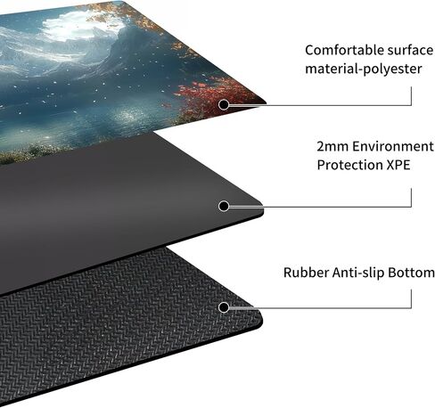 MTG Playmat عدم الانزلاق المطاط دعم الطباعة قائد المجلس لعبة مكتب حصيرة مبارزة حصيرة TCG Playmat PTCG Playmat 24x14 بوصة وأكياس تخزين مجانية in Saudi Arabia