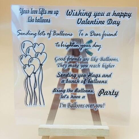 NZJ Happy Valentine's Day Sweet Love Kiss Clear Stamps for Card Making Decoration and DIY Scrapbooking (Happy Wedding Day) (Sweet Love) in Kuwait