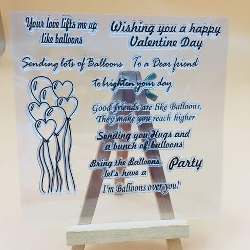 NZJ Happy Valentine's Day Sweet Love Kiss Clear Stamps for Card Making Decoration and DIY Scrapbooking (Happy Wedding Day) (Sweet Love) in Kuwait
