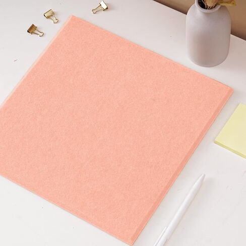 Bulletin Board 48 x 36 inches, 12 Count 11.8 x 11.8in Square Felt Wall Tiles with Self Adhesive Tape, DIY Vision Board for Cubicle, 4' x 3' Corkboard Alternative for Wall with 30 Pushpins - White in Saudi Arabia