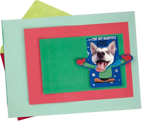Hallmark Christmas Card (Playful Dog, Card Inside Card Design) in Saudi Arabia