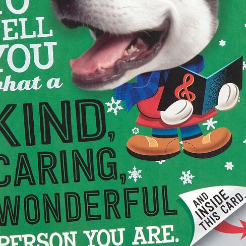 Hallmark Christmas Card (Playful Dog, Card Inside Card Design) in Saudi Arabia
