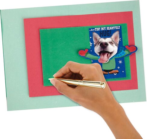Hallmark Christmas Card (Playful Dog, Card Inside Card Design) in Saudi Arabia