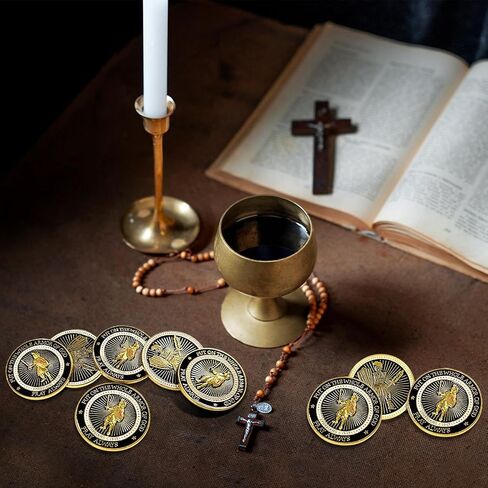 24 قطعة من عملات تحدي درع الله الكاملة للصلاة، عملات تذكارية لهواة جمع العملات المعدنية، هدايا تذكارية قابلة للتجميع من أجل صلاة حفلة مدرسة الكنيسة المسيحية in Kuwait