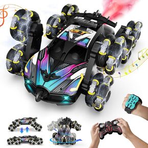 8WD Gesture Sensing RC Stunt Car, Hand Controlled Remote Control Car Toys for Ages 8-13 Boys, 2.4Ghz Transform Drift Climbing Off Road RC Cars, Kids Cool Birthday Gifts Ideas for 6 7 8 9 Year Old Boy