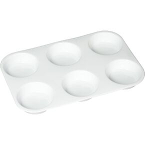 Mont Marte Deep Well Plastic Paint Palette 6 Holes, Great For Painting