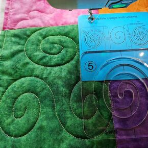 Free Motion Quilting Template Series 5 for Domestic Sewing Machine Rulers (Q5-01)