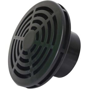 Lifegard Aquatics Low Profile Strainer for Fish Aquariums – High-Impact Resistant Black PVC – Space Saver Strainer to Extend Past The Bulkhead – Reduces Risk of Pump Damage – 1 Inch