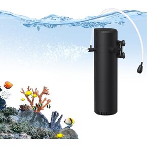 Internal Aquarium Filter for 29-75 Gallon Tanks,210GPH Submersible Fish Tank Filters,Turtle Tank Filter Freshwater & Saltwater Compatible