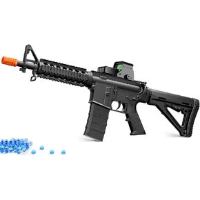 مسدس كرة جل، نطاق إلكتروني لمسدس كرة الرش، مسدس رش مع إطلاق نار تلقائي عالي السرعة FPS 280,100+ نطاق قدم - للألعاب والألعاب الخارجية - للأعمار من 14 عامًا فما فوق
