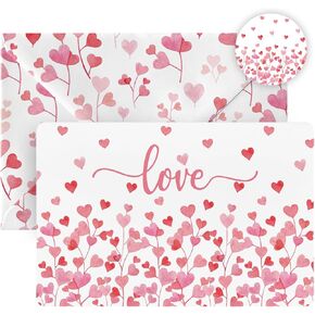 Artoid Mode 24 Pack Pink Love Valentine's Day Thank You Cards Greeting Cards Gift With Envelope Sticker Blank Note Cards for Birthday Wedding Baby Shower Bridal Shower, 4 x 6 Inch