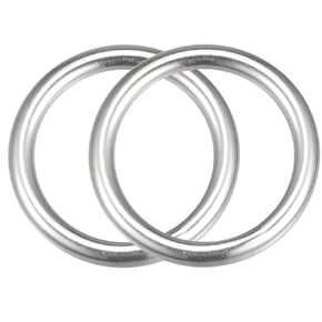 3 Inch Metal O Rings, Seamless Welded 304 Stainless Steel Rings for Hanging Flower Baskets, Crafts, and More(2-Pack)