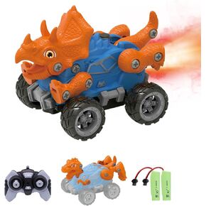 Remote Control Monster Truck, 2.4GHz All Terrain Remote Control Monster Cars, 1:16 Monster Truck RC Trucks, Remote Monster Car with Spray Music and Light for Boys 4-7 8-12 Kids