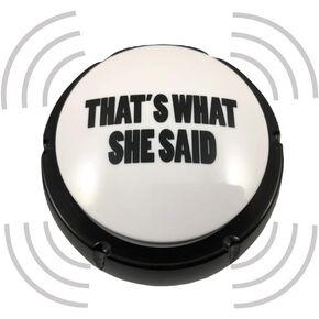 Trebisky That's What She Said Easy Button - Michael Scott Voice Funny Office Classic Quote Gift Buzzer
