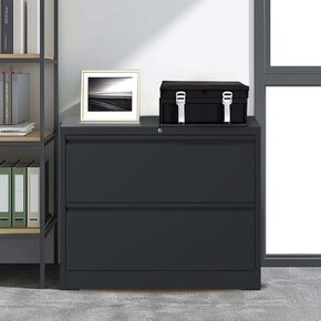NicBex Hie-CAB-00014-DX File Cabinet, 23"x17"x40", Black