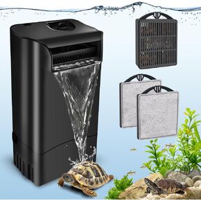 GOZILLA Aquarium Filter Cartridges,Fish Tank Filters Accessories Set,Turtle Tank Filter Replacement Includes 8 Filter Cartridges and 2 Filter Boxes.Only Suit for GZ-107 Low Water Level Tank Filter. in Kuwait