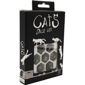 Q-Workshop Cats Dice Set Pixel, Dice Game