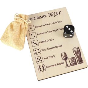 Left Right Drink Board Game, Adult Drinking Game Left Right Center, Party Drinking Dice Game,Drinking Game Left Right Center Game,Drinking Game Boards, Funny Social and Interactive Board Game
