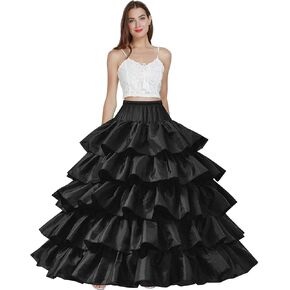 PSISABALL Women’s Crinoline Petticoat,Crinoline 4 Hoop Underskirt for Women,Ball Gown Underskirt for Wedding Bridal