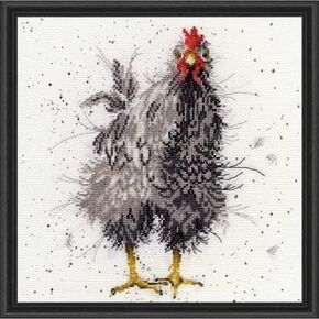 Cross Stitch Kit - Wrendale Designs - Curious Hen