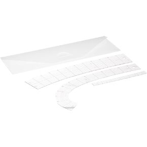 Clover Curve Ruler 3/Pkg, White