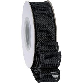 Red Burlap Ribbon 1 Inch, Solid Ribbon with Wired Edge for Bow, Wreath, Christmas Tree, Outdoor Decoration, 10 Yards/Roll. in Kuwait