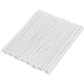 Wire Binding Spines, 100PCS Double Loop Wire Binding Spines, Double Loop Spiral Binding Coil Binding Wire 9/16 Inch 34 Loop 3:1, Combs & Spines (White)
